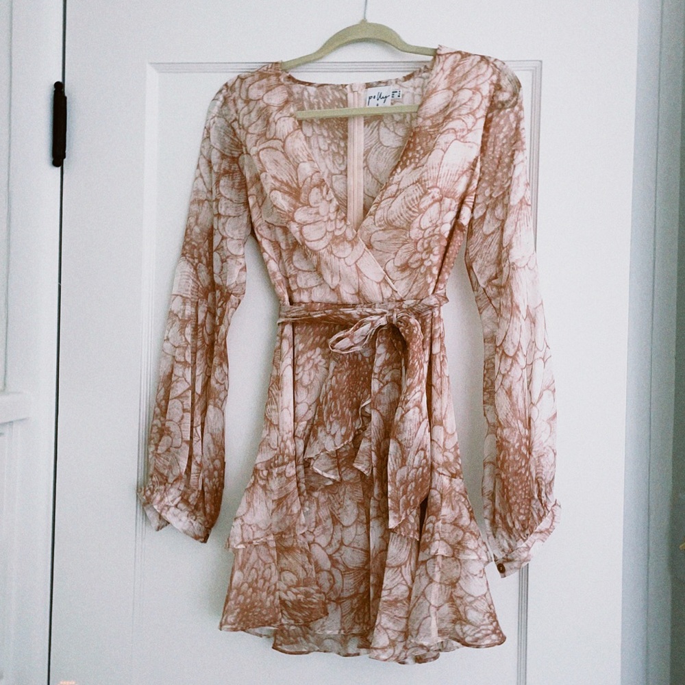 White and light pink Princess Polly dress